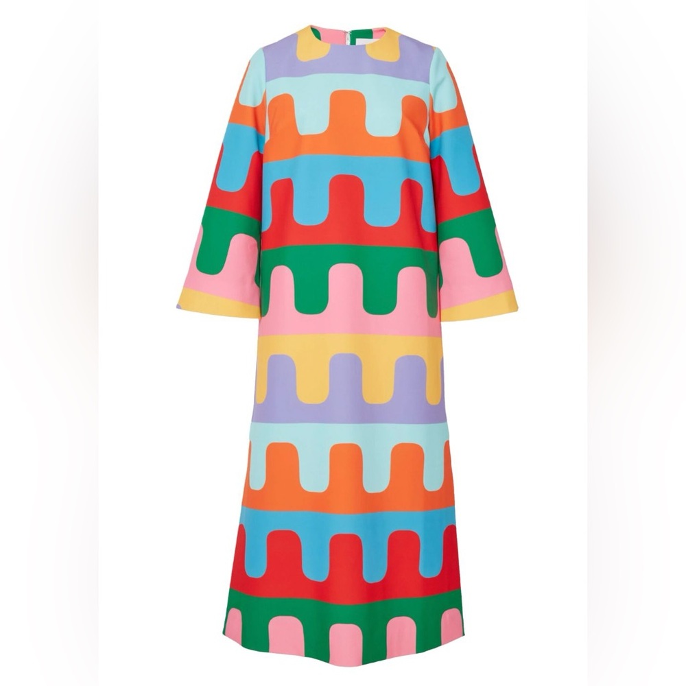 Colorful Geometric Pattern Dress